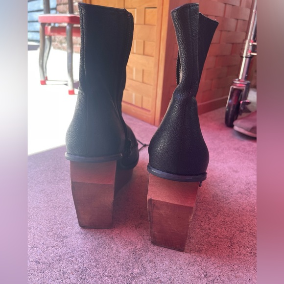 Jeffrey Campbell Brisbane Leather Ankle Boot Size 7 - Picture 3 of 4